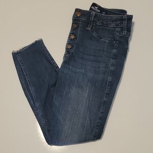 Hollister High Rise Cropped Skimmy Jeans